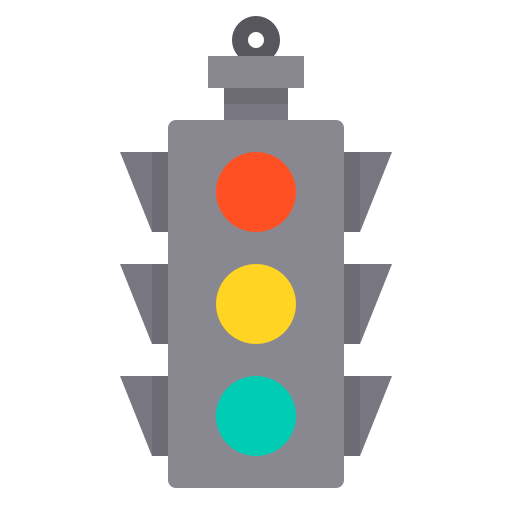 Traffic light itim2101 Flat icon