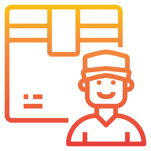 Delivery man itim2101 Gradient icon