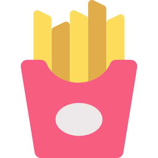 batatas fritas Generic color fill Ícone