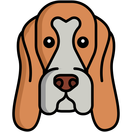 bassethond Generic color lineal-color icoon