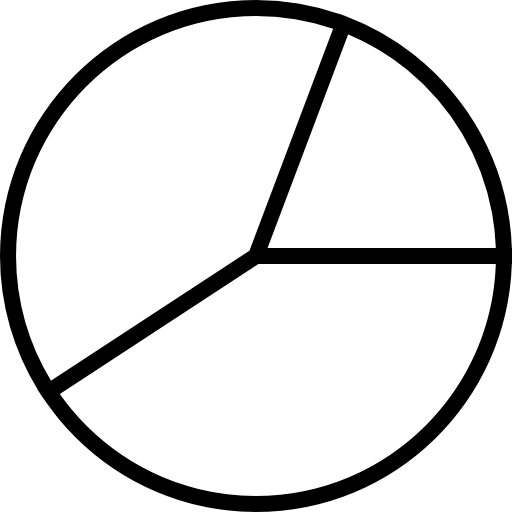 grafico a torta Alfredo Hernandez Thin line icona