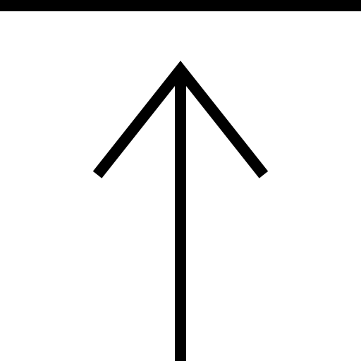 Up arrow Alfredo Hernandez Thin line icon