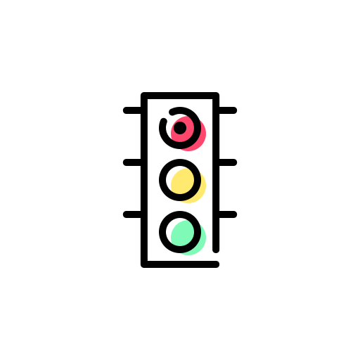 Traffic light Good Ware Lineal Color icon