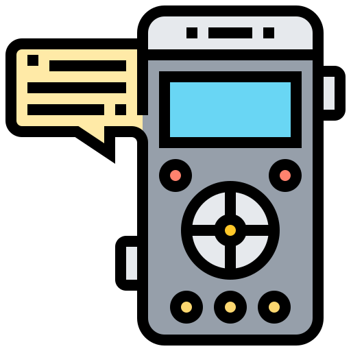 Voice recorder Meticulous Lineal Color icon