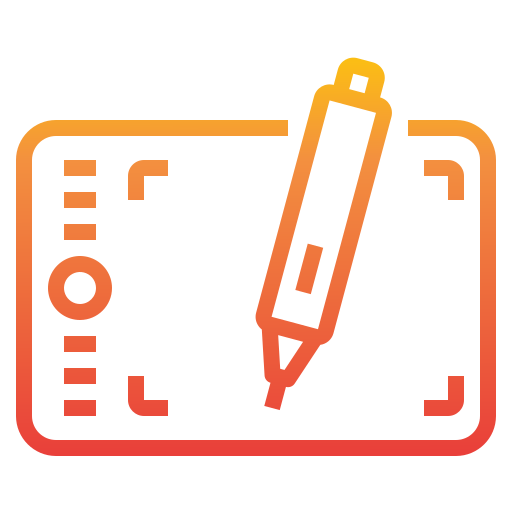 Graphic tablet itim2101 Gradient icon