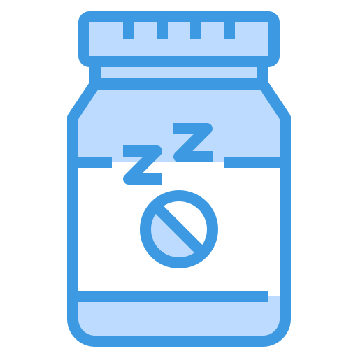 Sleeping pills itim2101 Blue icon