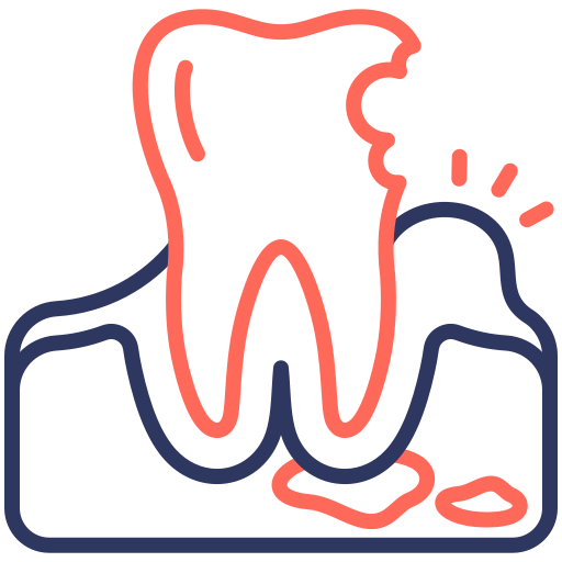 Periodontal Generic color outline icon