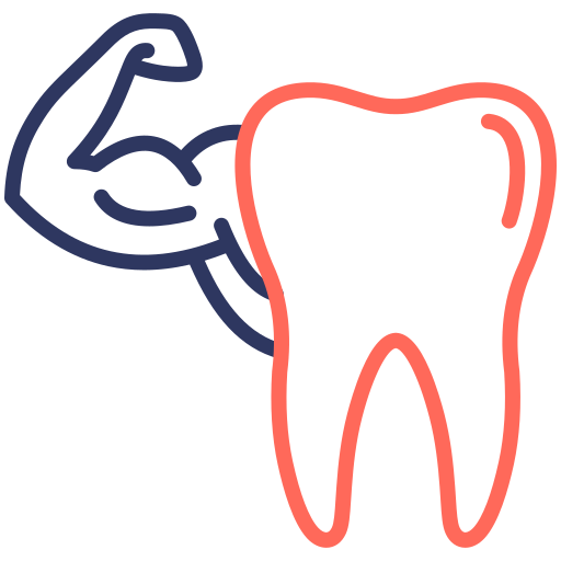 Здоровый зуб Generic color outline иконка