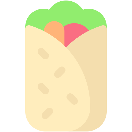 burrito Generic color fill icoon