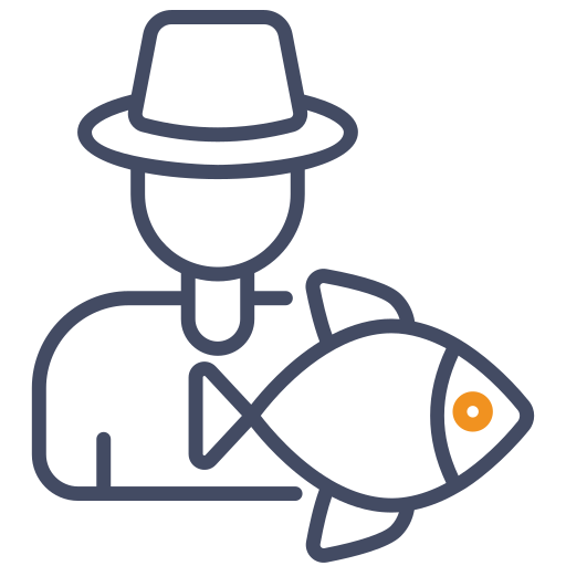 漁師 Generic color outline icon