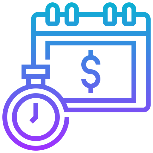 Time is money Meticulous Gradient icon