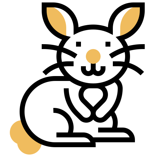 バニー Meticulous Yellow shadow icon
