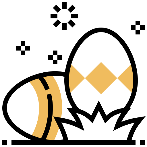 ostereier Meticulous Yellow shadow icon