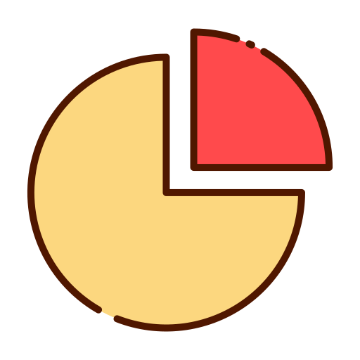 wykres kołowy Good Ware Lineal Color ikona