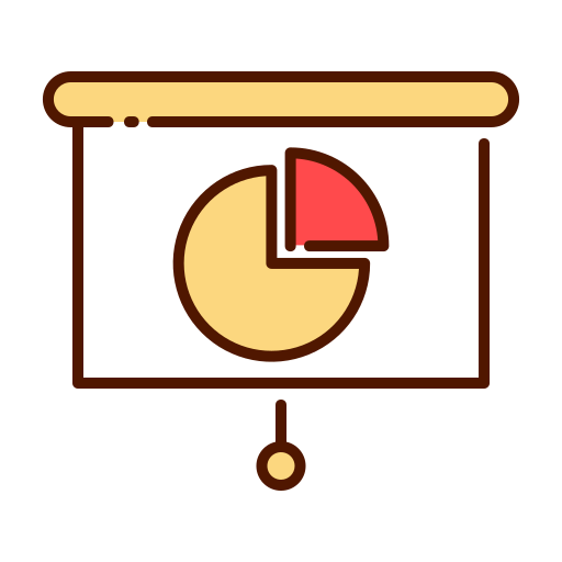 Gráfico circular Good Ware Lineal Color icono