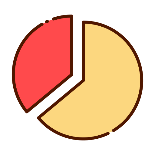 wykres kołowy Good Ware Lineal Color ikona