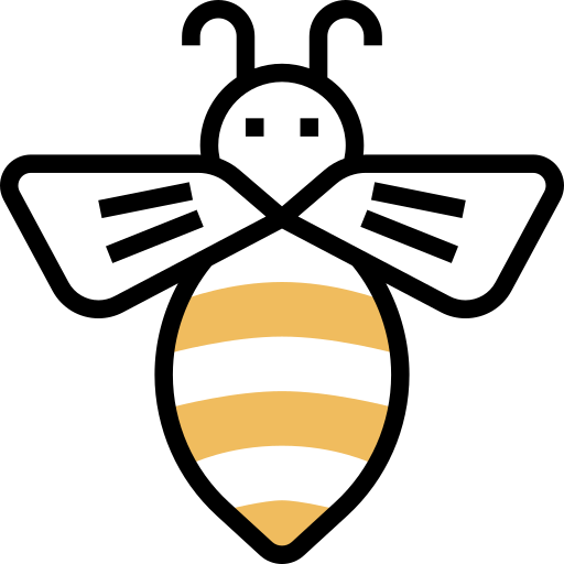 Abeja Meticulous Yellow shadow icono