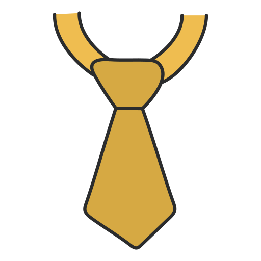 krawat Generic color hand-drawn ikona