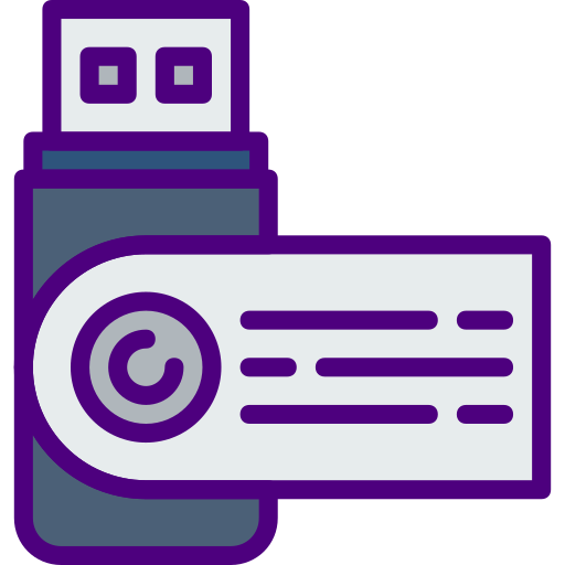flash drive prettycons Lineal Color icon