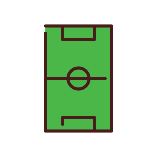 Football court Good Ware Lineal Color icon