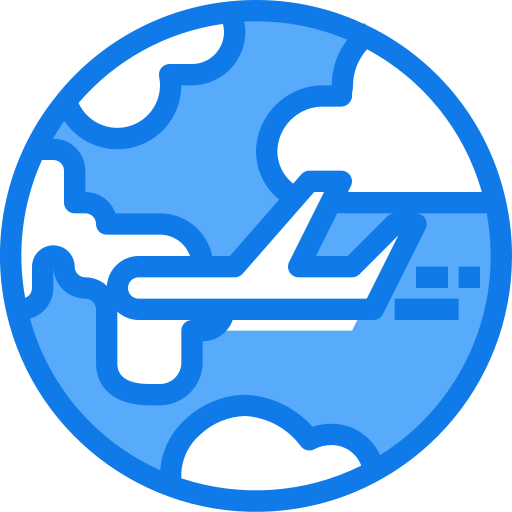 飛行機 Justicon Blue icon