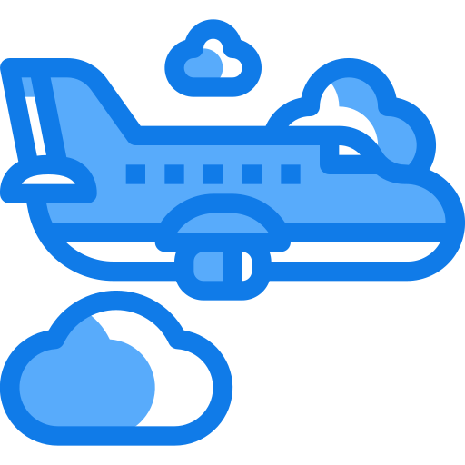 Airplane Justicon Blue icon