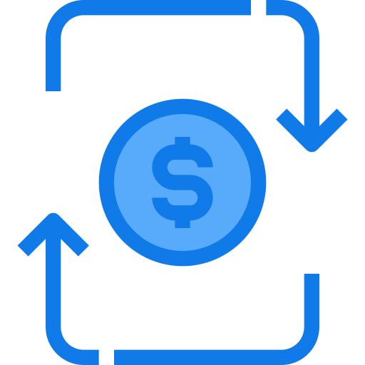 Money Justicon Blue icon