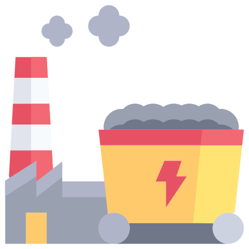 Coal Justicon Flat icon