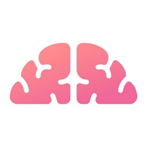 Brain MaxIcons Gradient icon