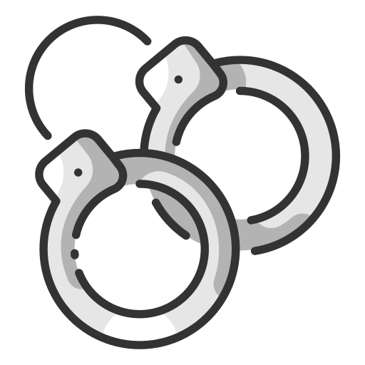 Handcuff MaxIcons Lineal color icon