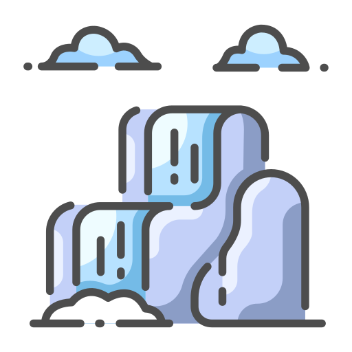 Waterfall MaxIcons Lineal color icon