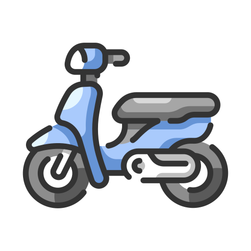 scooter MaxIcons Lineal color icona