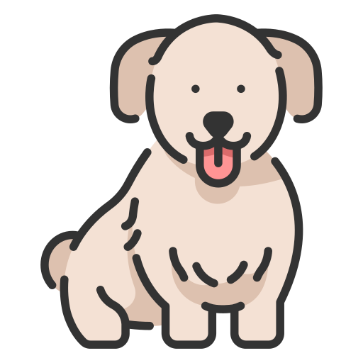 Dog MaxIcons Lineal color icon