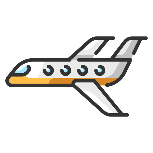 samolot MaxIcons Lineal color ikona