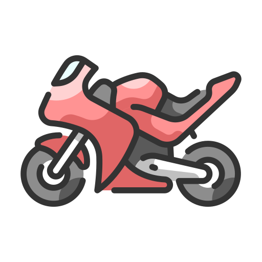 Motorbike MaxIcons Lineal color icon