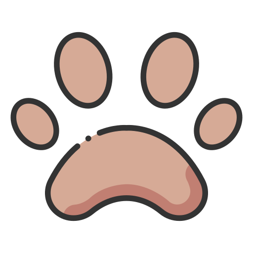 Paw MaxIcons Lineal color icon