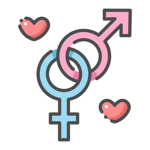 Male and female MaxIcons Lineal color icon