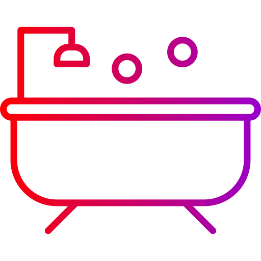 Bathtub Generic gradient outline icon