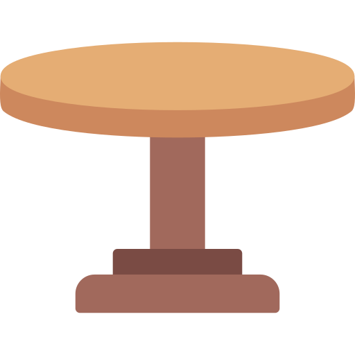 mesa redonda Generic color fill icono