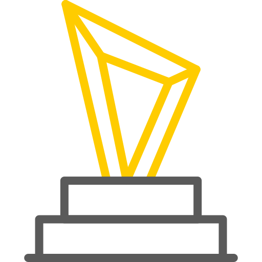 trofeo Generic color outline icona