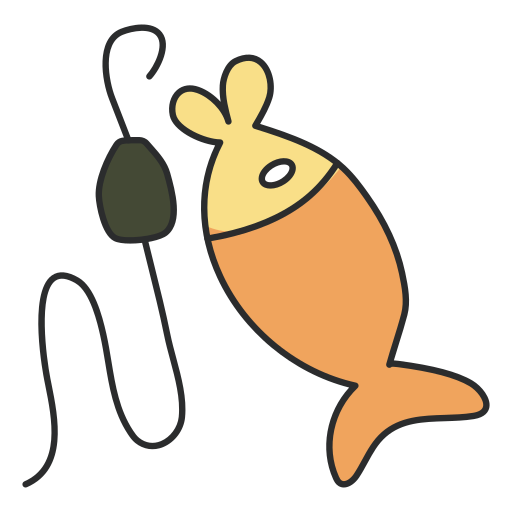 pesca Generic color hand-drawn icona