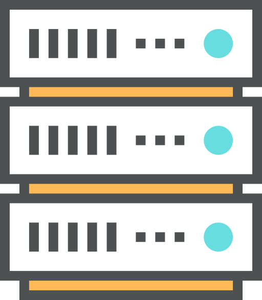base de datos Generic color lineal-color icono