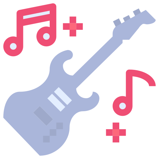 Guitar Justicon Flat icon