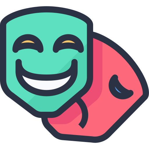 Máscara Justicon Lineal Color icono