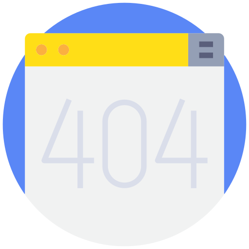 Error 404 Justicon Flat icon