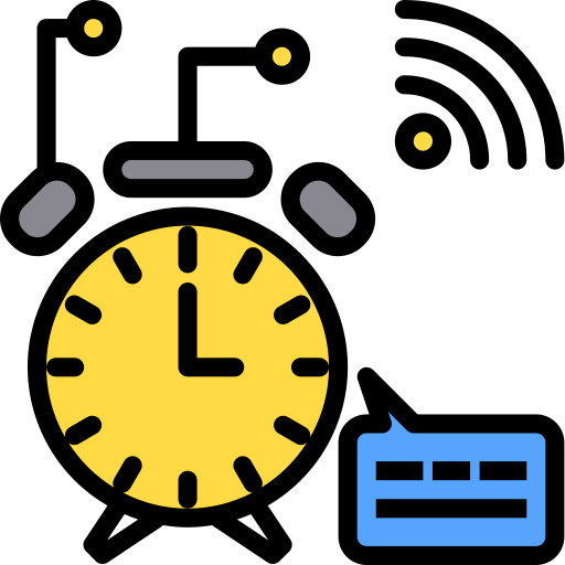 Alarm clock Phatplus Lineal Color icon