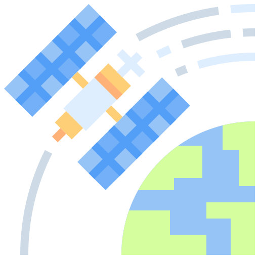 衛星 Justicon Flat icon