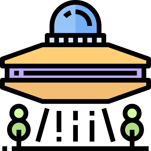 Ufo Justicon Lineal Color icon