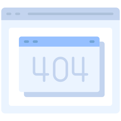 404 fehler Justicon Flat icon