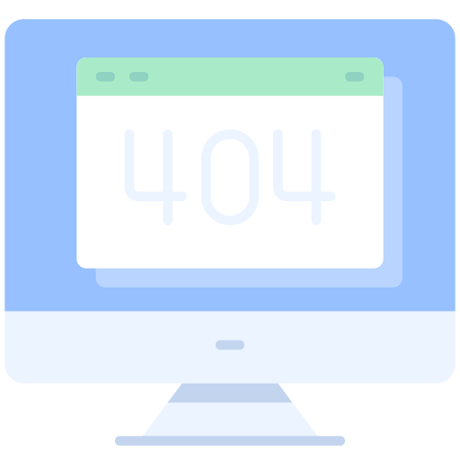 błąd 404 Justicon Flat ikona